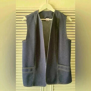 Vintage Graff Californiawear Women’s Denim Vest w/Embroidered Details (no size)